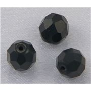 Firepolished Crystal Jet Frost 8mm ea