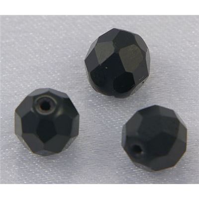 Firepolished Crystal Jet Frost 8mm ea