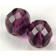 Firepolished Crystal Dark Amethyst 8mm ea