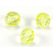 Firepolished Crystal Jonquil 8mm ea