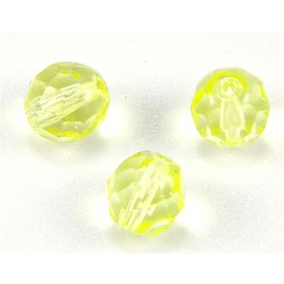 Firepolished Crystal Jonquil 8mm ea