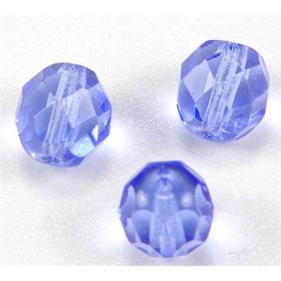 Firepolished Crystal Light Sapphire 8mm ea