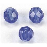 Firepolished Crystal Montana 8mm ea