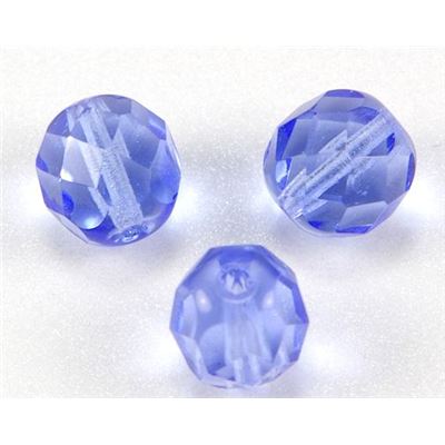 Firepolished Crystal Sapphire 8mm ea