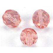 Firepolished Crystal Rosaline 10mm ea