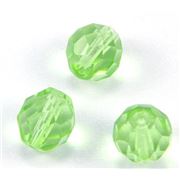 Firepolished Crystal Peridot 10mm ea