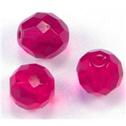 Firepolished Crystal Siam 10mm ea