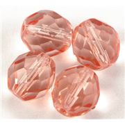 Firepolished Crystal Pink 10mm ea