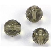 Firepolished Crystal Black Diamond 12mm ea