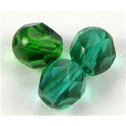 Firepolished Crystal Emerald 12mm ea