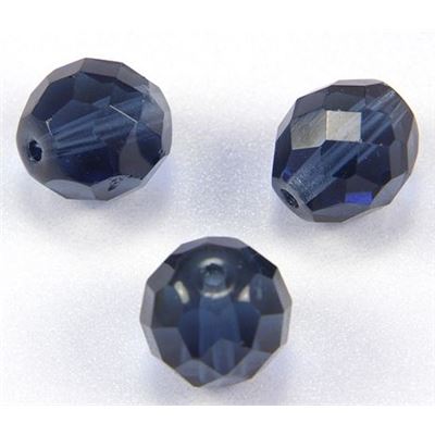 Firepolished Crystal Montana 12mm ea