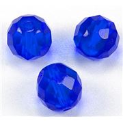 Firepolished Crystal Dark Sapphire 12mm ea