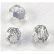 Firepolished Crystal Full Coat Silver 6mm ea