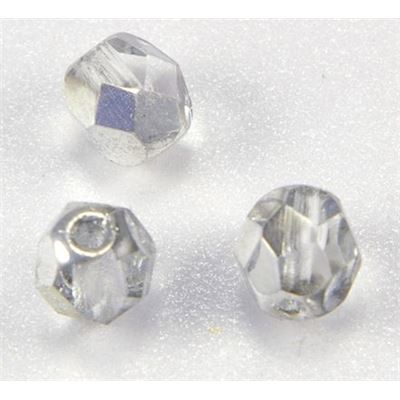 Firepolished Crystal Full Coat Silver 6mm ea