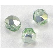 Firepolished Crystal Light Peridot 6mm ea