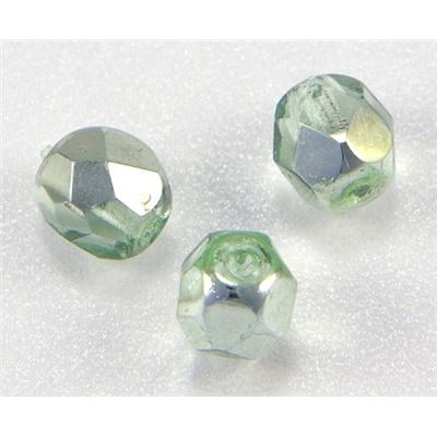 Firepolished Crystal Light Peridot 6mm ea