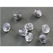 Firepolished Crystal Crystal/Grey 6mm ea