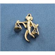 Pewter Zodiacs Set Libra - 1 bail  Metallic Zodiac - 1 Bail ea