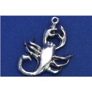 Pewter Zodiacs Set Scorpion - 1 bail  Metallic Zodiac - 1 Bail ea