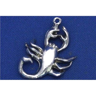 Pewter Zodiacs Set Scorpion - 1 bail  Metallic Zodiac - 1 Bail ea