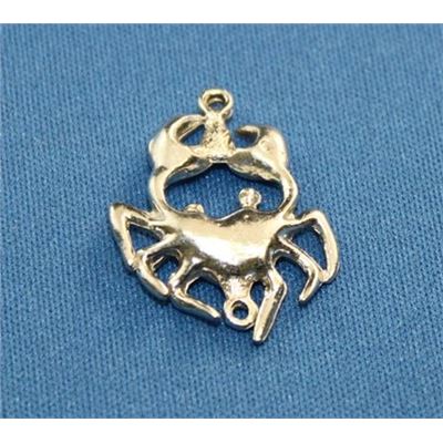 Pewter Zodiacs Set Cancer - 2 bail  Metallic Zodiac - 2 Bail ea