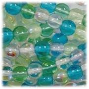 Tiffany Pressed Glass Beads Round (Druks) Czech.