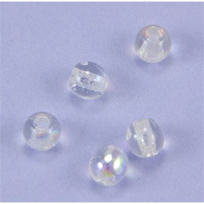 Tiffany Round Clear AB 4mm ea