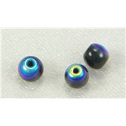 Tiffany Round Jet AB 4mm ea
