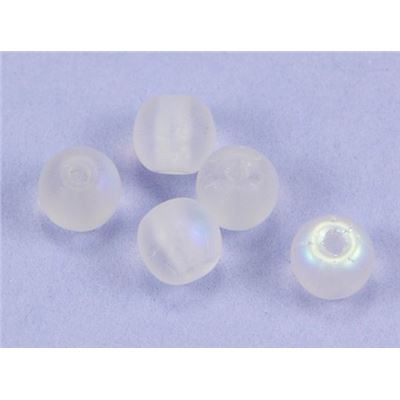 Tiffany Round Pink Frost AB 4mm ea