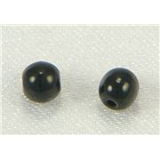 Tiffany Round Jet Opaque 4mm ea