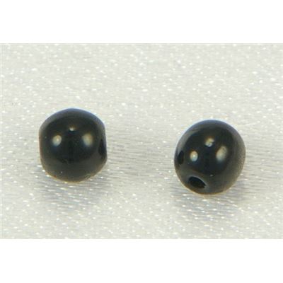 Tiffany Round Jet Opaque 4mm ea