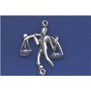 Pewter Zodiacs Set Libra - 2 bail  Metallic Zodiac - 2 Bail ea