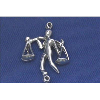Pewter Zodiacs Set Libra - 2 bail  Metallic Zodiac - 2 Bail ea