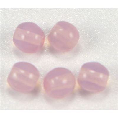 Tiffany Round Milky Pink Transparent 4mm ea