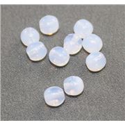 Tiffany Round Milky White 4mm ea
