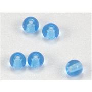 Tiffany Round Aqua Transparent 4mm ea