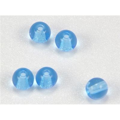 Tiffany Round Aqua Transparent 4mm ea