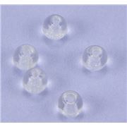 Tiffany Round Clear Transparent 4mm ea