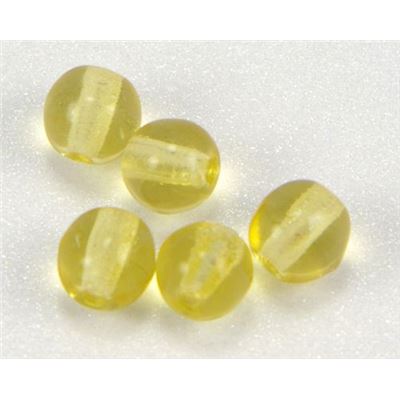 Tiffany Round Light Topaz Transparent 4mm ea