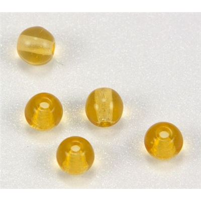 Tiffany Round Medium Light Topaz Transparent 4mm ea