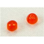 Tiffany Round Orange Transparent 4mm ea