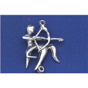 Pewter Zodiacs Set Sagitarius - 2 bail  Metallic Zodiac - 2 Bail ea
