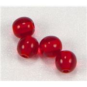 Tiffany Round Siam Transparent 4mm ea