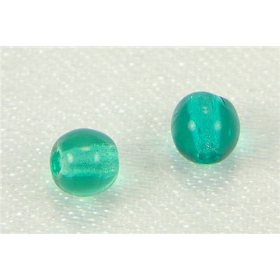 Tiffany Round Teal Transparent 4mm ea
