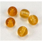Tiffany Round Topaz Transparent 4mm ea