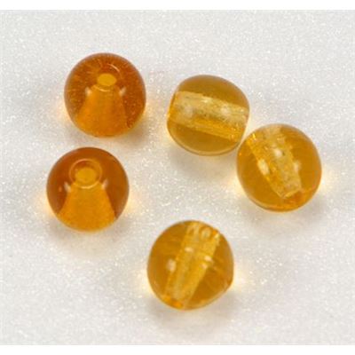 Tiffany Round Topaz Transparent 4mm ea