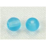 Tiffany Round Aqua Frost 4mm ea