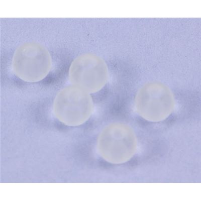 Tiffany Round Clear Frost 4mm ea
