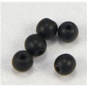 Tiffany Round Jet Frost 4mm ea