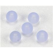 Tiffany Round Light Sapphire Frost 4mm ea
